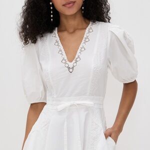 Ulla Johnson White Puff Sleeve Dress